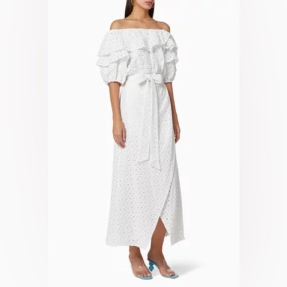 PAPER LONDON Gaga Frill Cotton Dress NWT - Picture 2 of 12